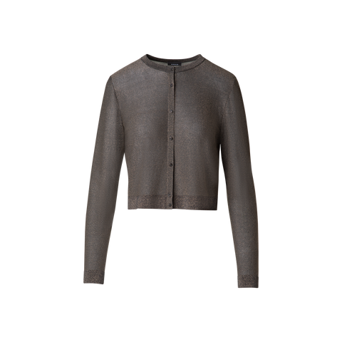Silk Cardigan with Golden Lurex