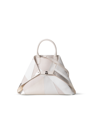 Designer Ai Medium Top Handle Tote - Weiss - Bunt - Ecru