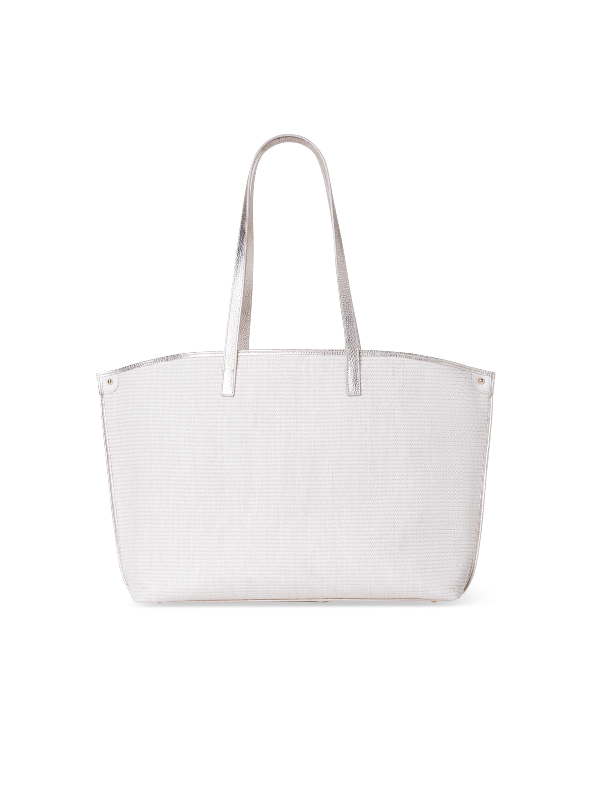 Designer Ai Medium Shoulder Tote - Silber - Ecru - Beige - Weiss
