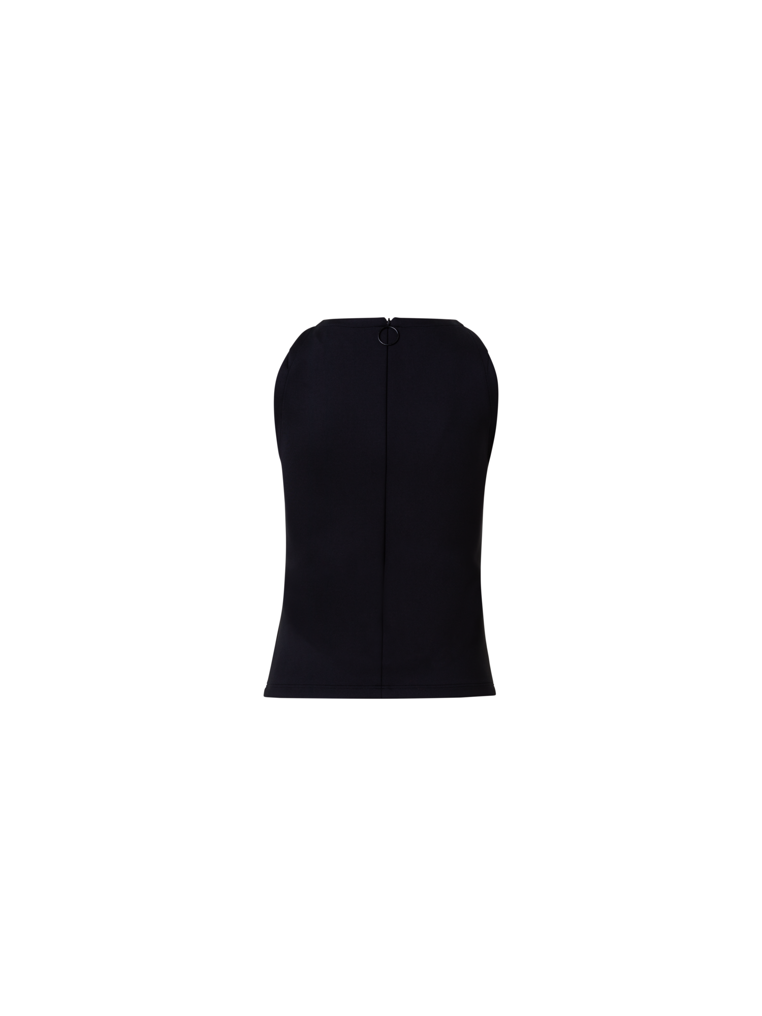 Designer Ärmelloses Neopren-Top - Schwarz