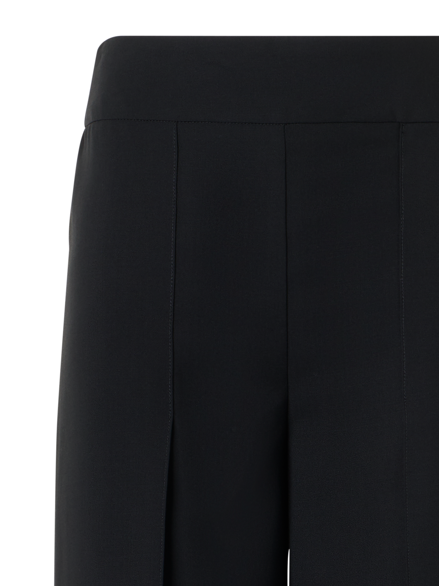 Designer Fellia fliessende weite Hose mit Schlitz - Schwarz