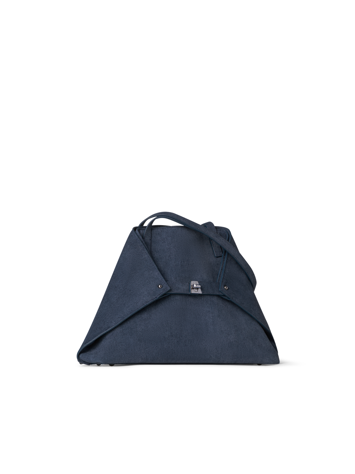 Designer Ai Small Shoulder Tote - Dunkelblau - Blau