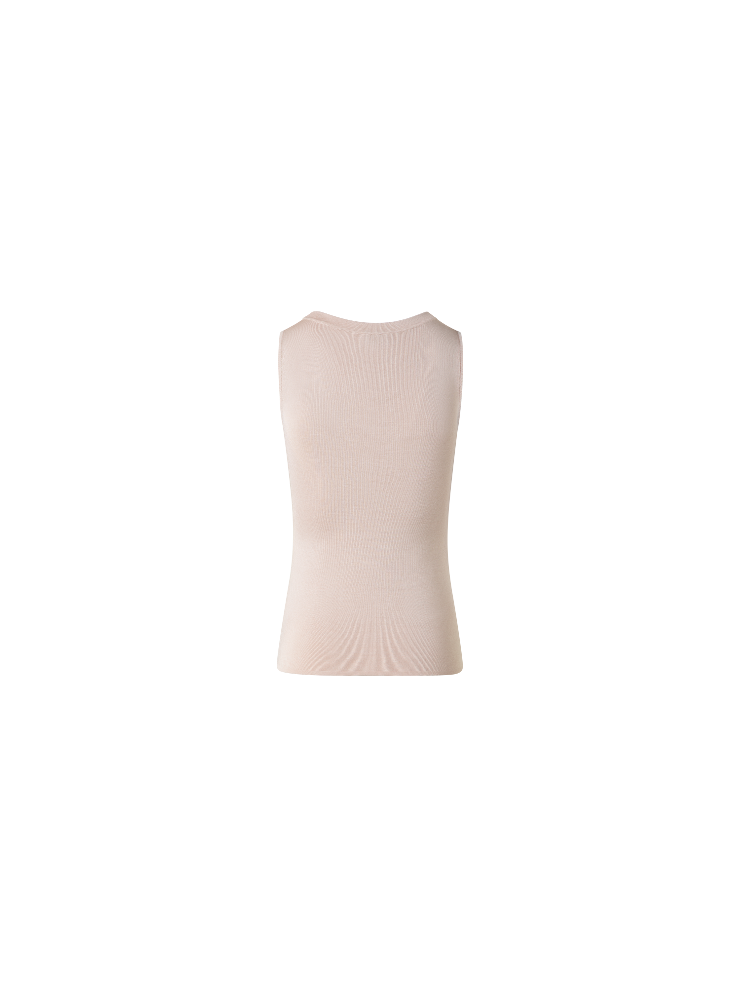 Designer Seiden-Stricktop - Beige