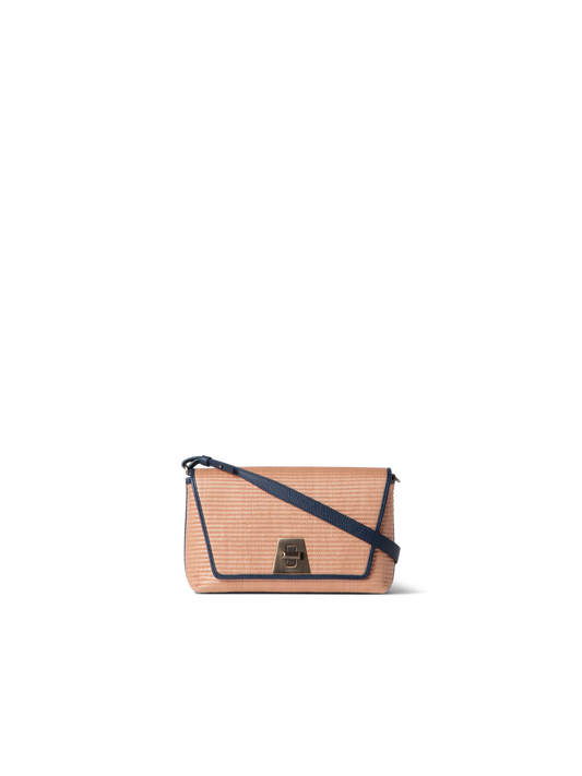 Designer Anouk Small Day Bag - Dunkelblau - Blau - Bunt - Beige