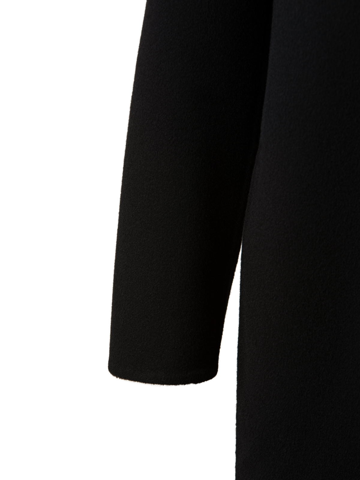 Designer Mantel aus Kaschmir-Doubleface - Schwarz