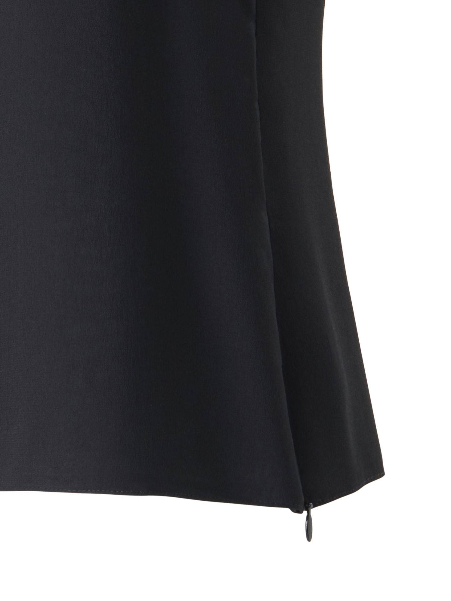 Designer Ärmellose Seidenbluse - Schwarz