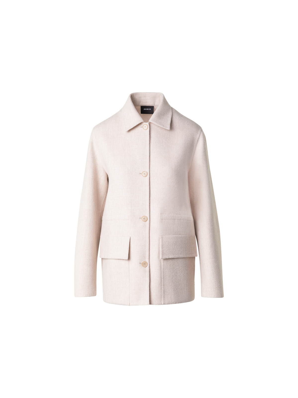 Designer Oversize Jacke aus Kaschmir-Doubleface - Beige