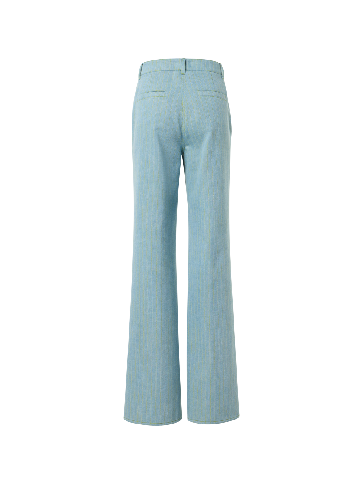 Designer Celia Bootcut-Denim-Hose mit Nadelstreifen - Blau