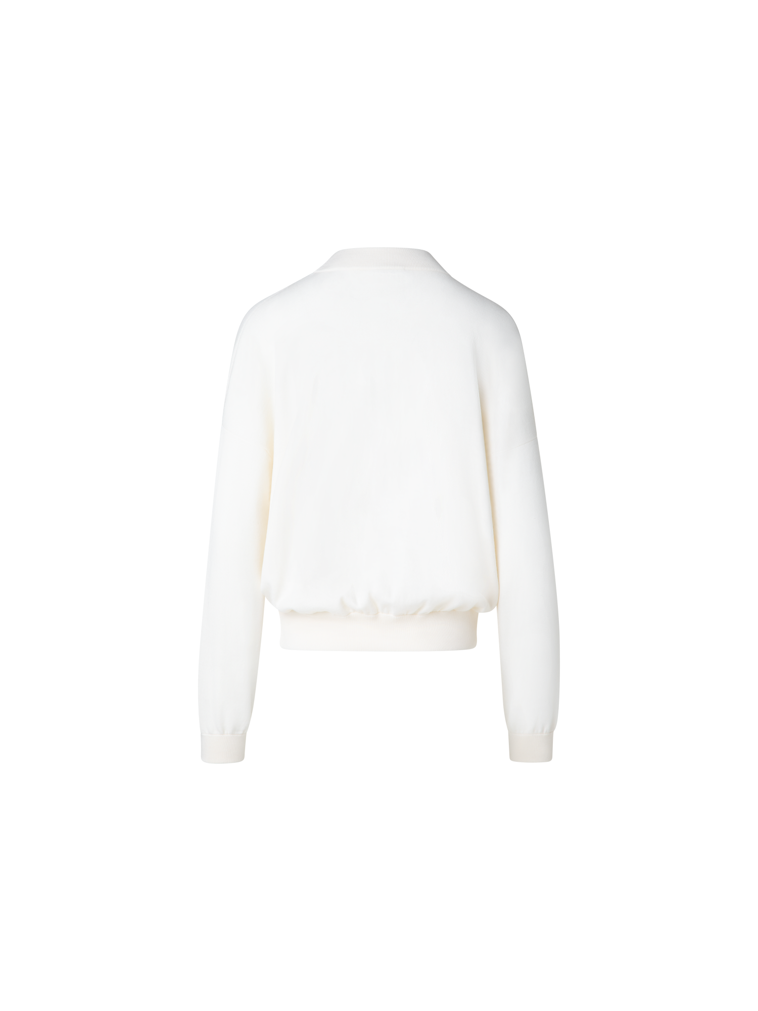 Designer Merino-Pullover - Ecru - Weiss