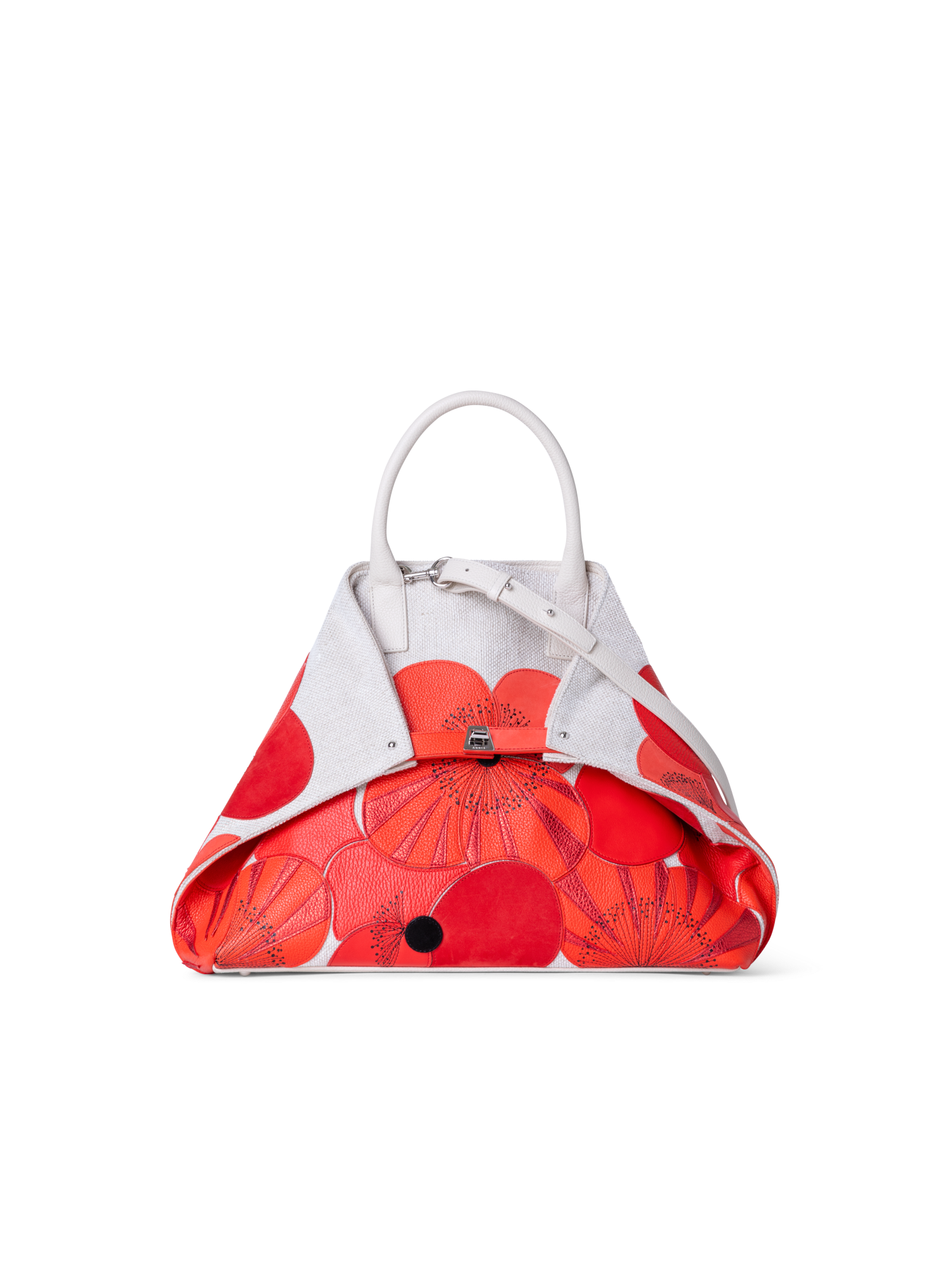 Designer Ai Medium Top Handle Tote - Bunt - Rot