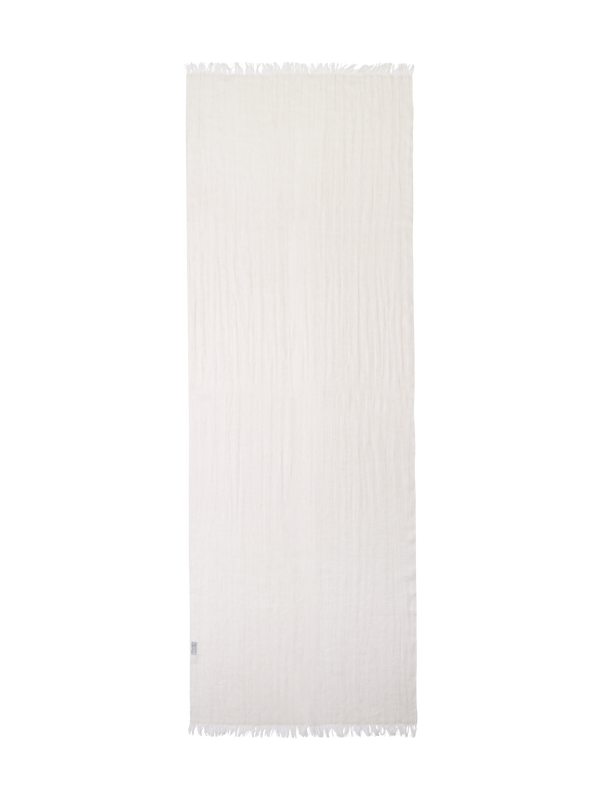 Designer Leinenschal - Beige