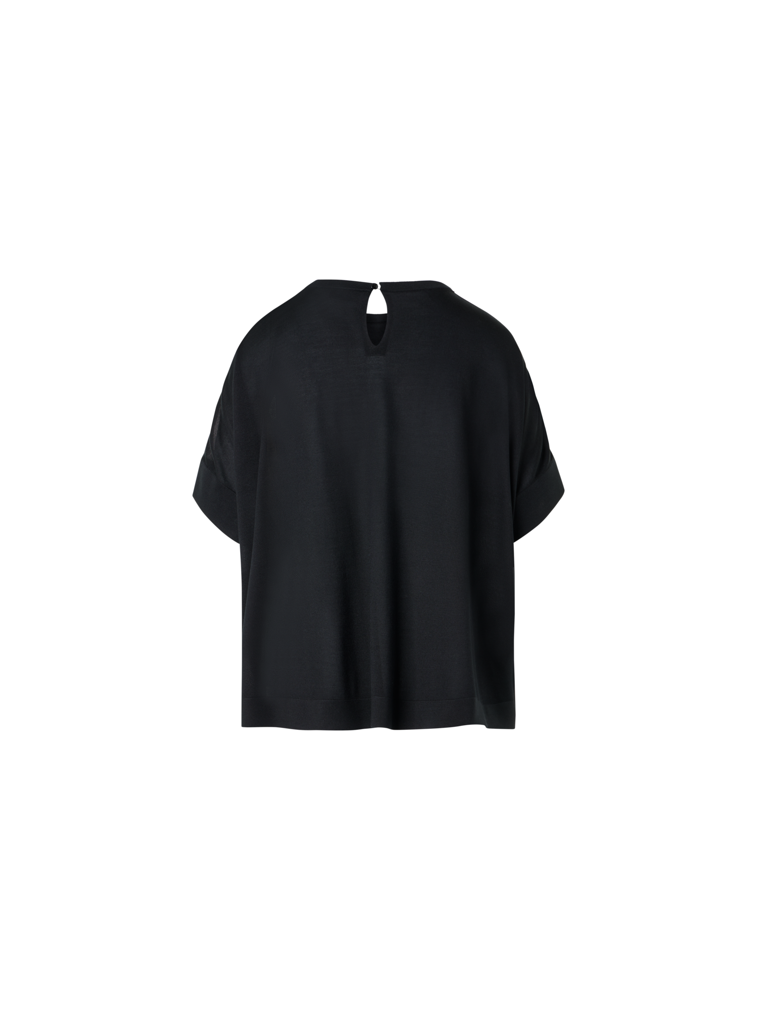 Designer Oversize-Pullover aus Seide mit Cloud-Druck - Bunt