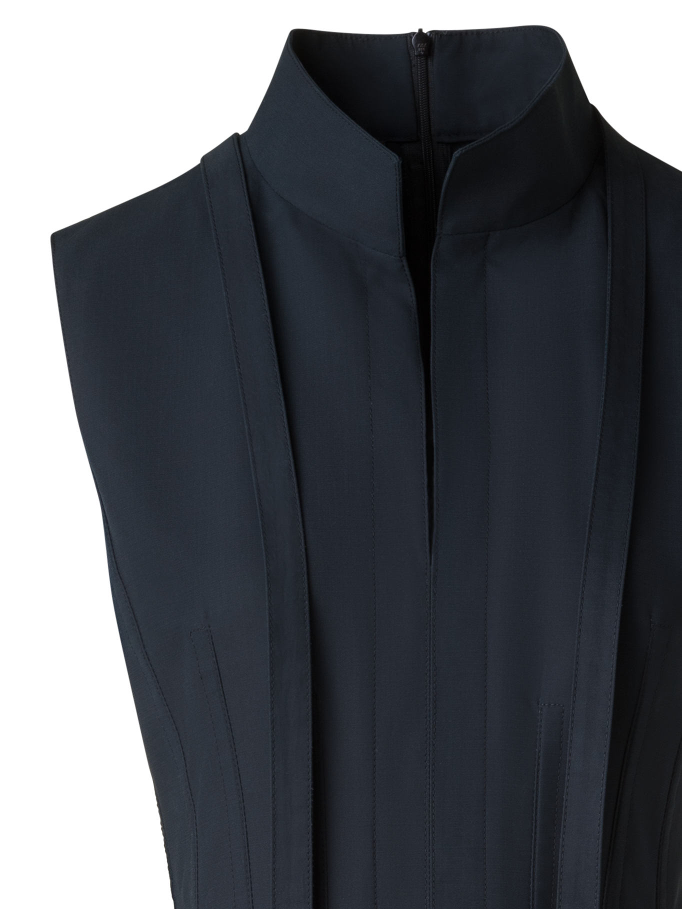 Designer Fit-and-Flare Midikleid aus Baumwolle - Schwarz