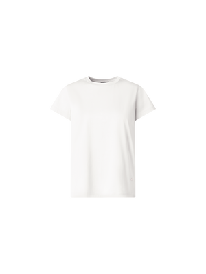 Designer T-Shirt aus Baumwoll-Jersey - Weiss