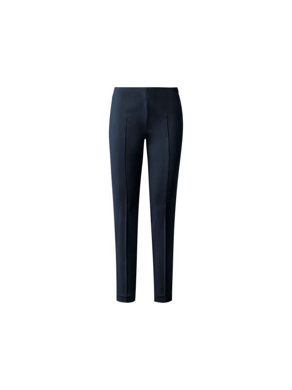 Designer Slim Hose aus Baumwoll-Techno-Stretch - Dunkelblau - Blau
