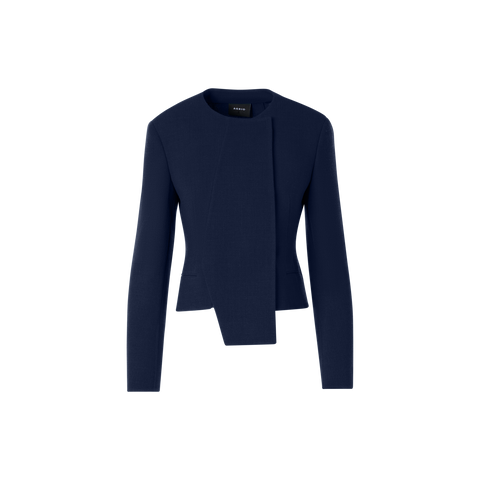Hemilio Short Jacket in Wool Double-Face