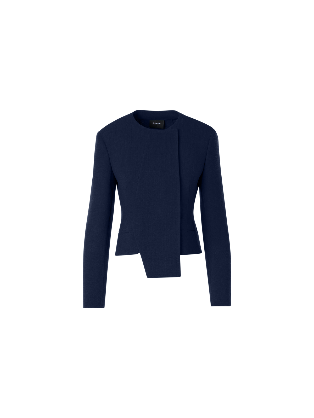 Designer Hemilio Kurzjacke aus Woll-Doubleface - Blau