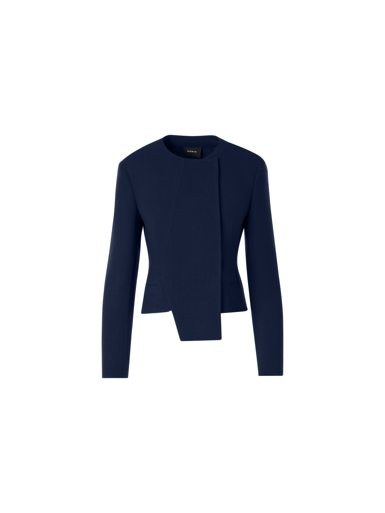 Designer Hemilio Kurzjacke aus Woll-Doubleface - Blau
