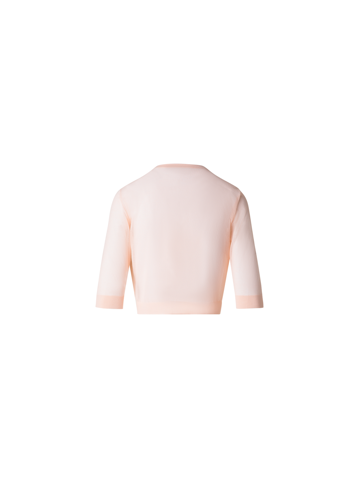 Designer Kurzer halbtransparenter Cardigan - Orange