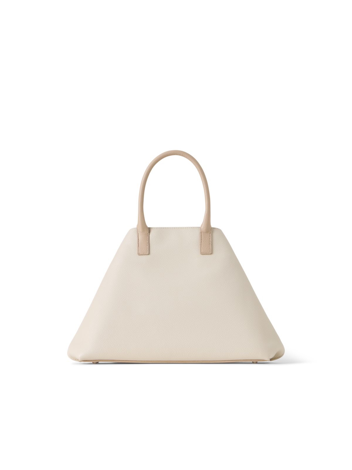 Designer Ai Small Top Handle Tote - Bunt - Beige