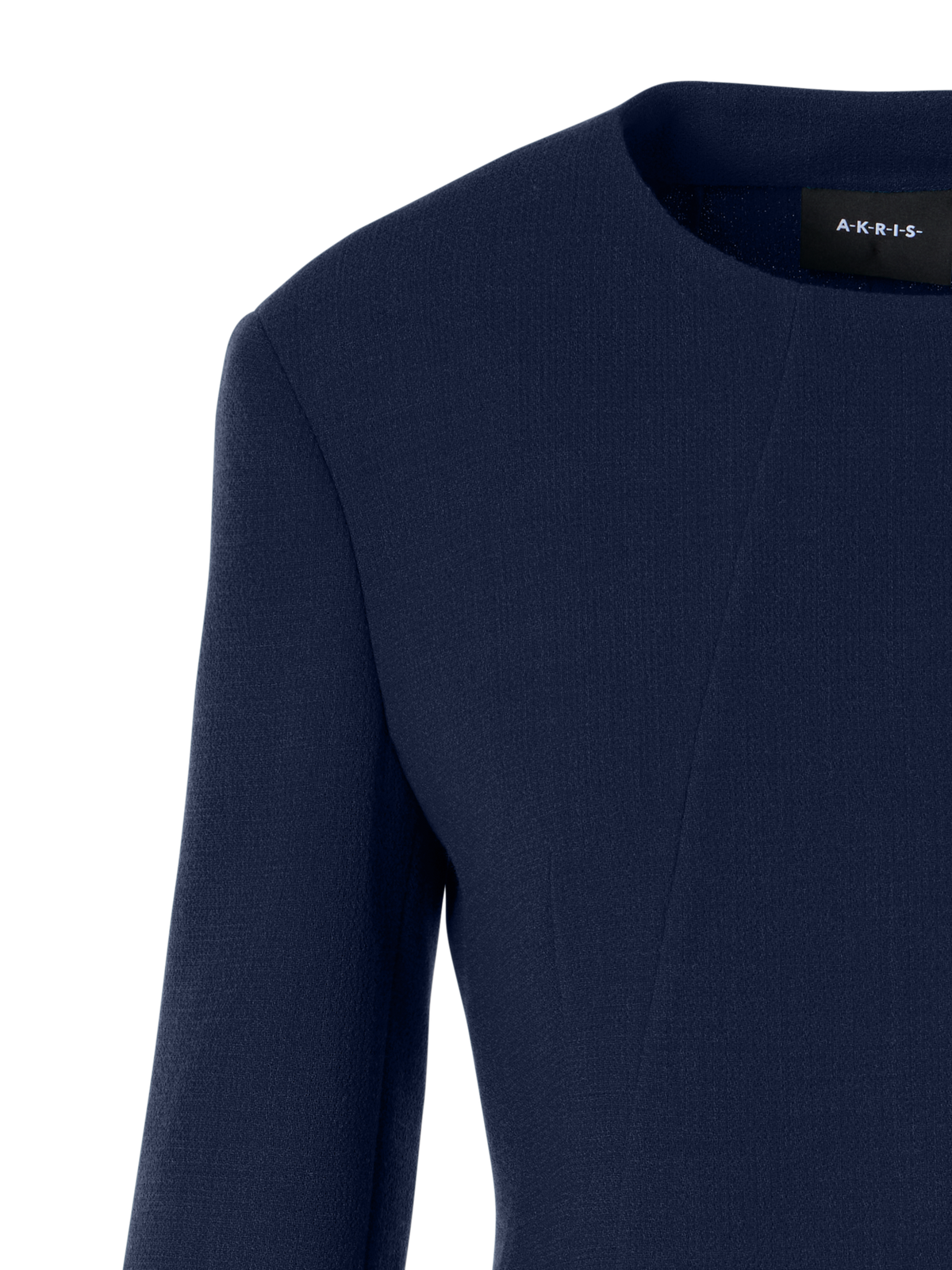 Designer Hemilio Kurzjacke aus Woll-Doubleface - Blau