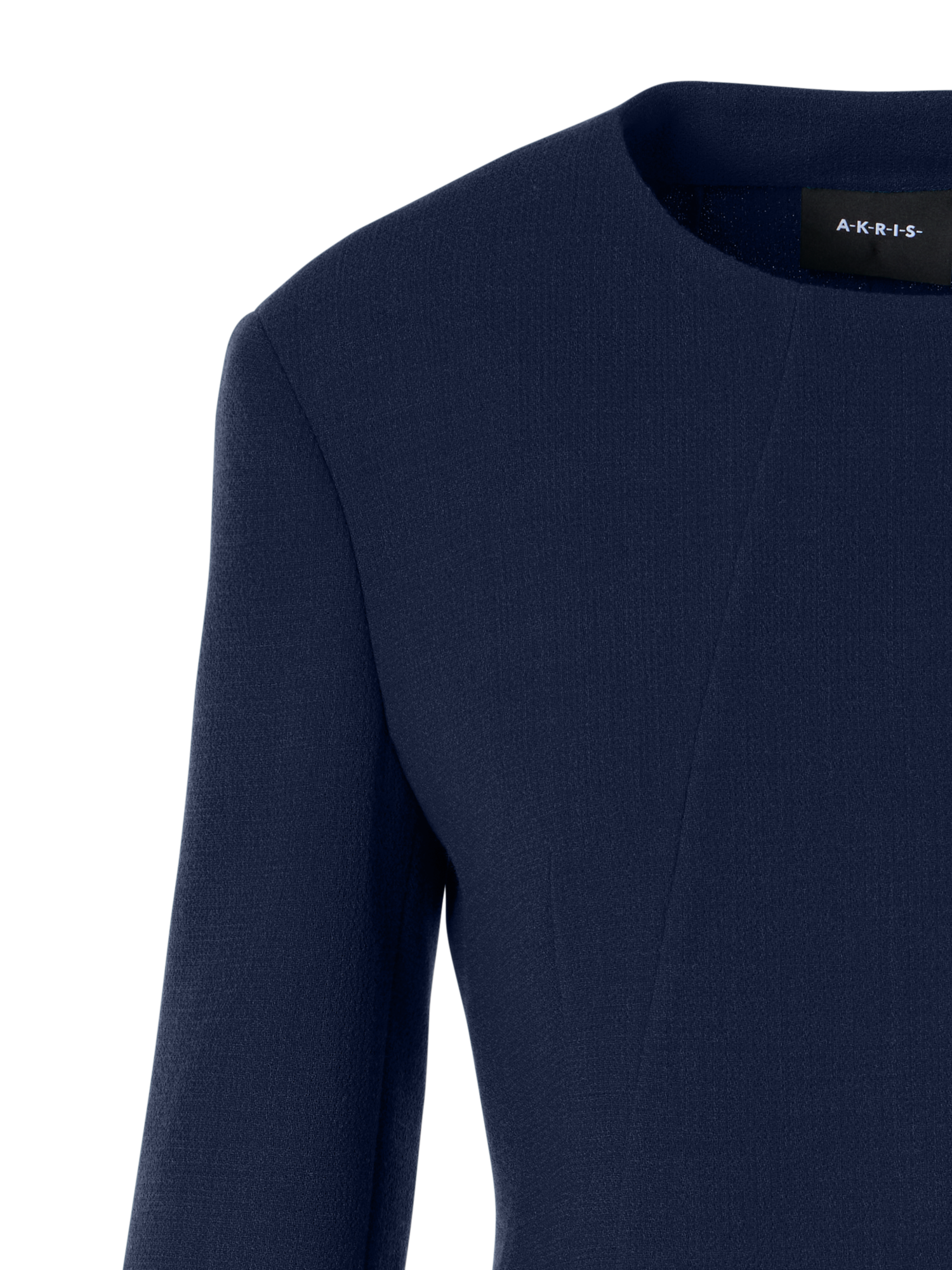 Designer Hemilio Kurzjacke aus Woll-Doubleface - Blau