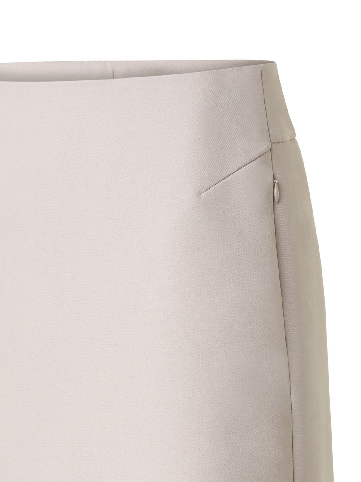 Designer Kurzer Rock aus Baumwoll-Doubleface - Beige