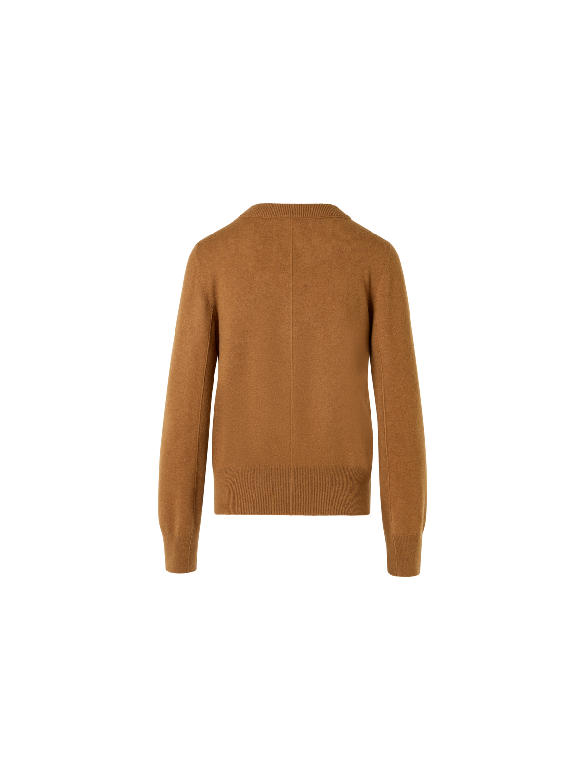 Designer Kaschmirpullover mit Mittelnaht - Braun