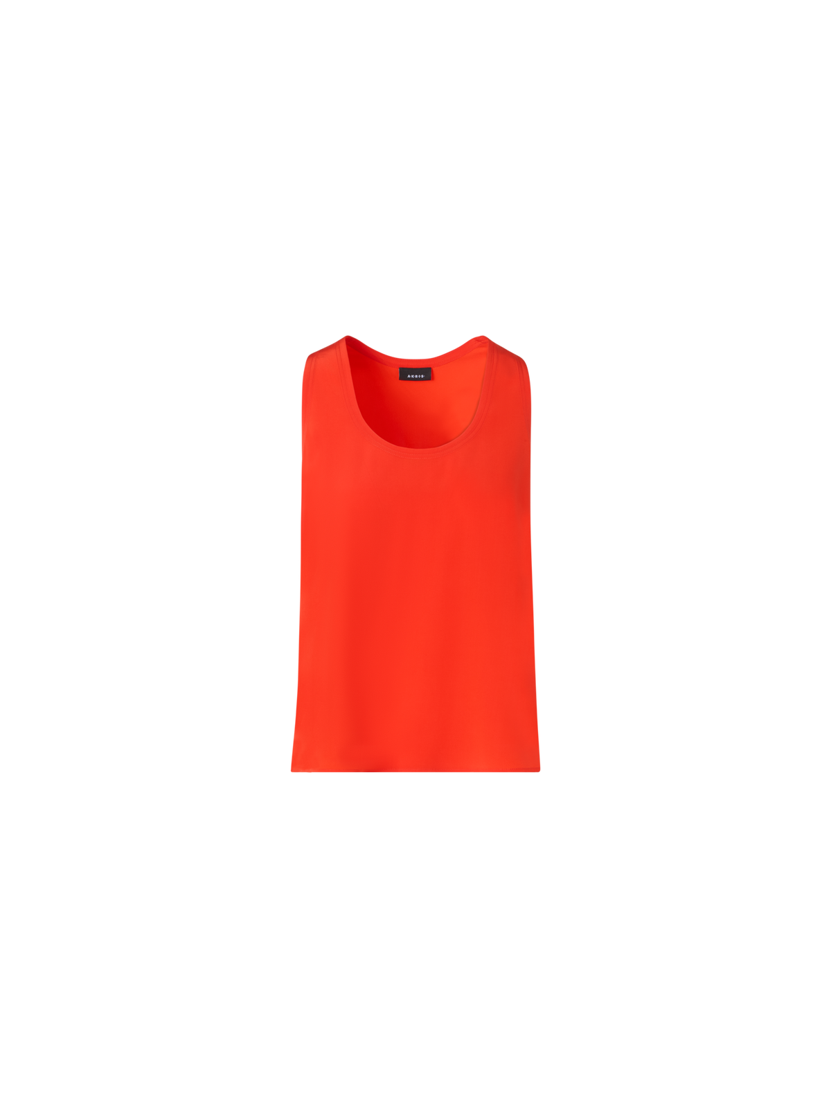 Designer Top aus Seiden-Georgette - Rot