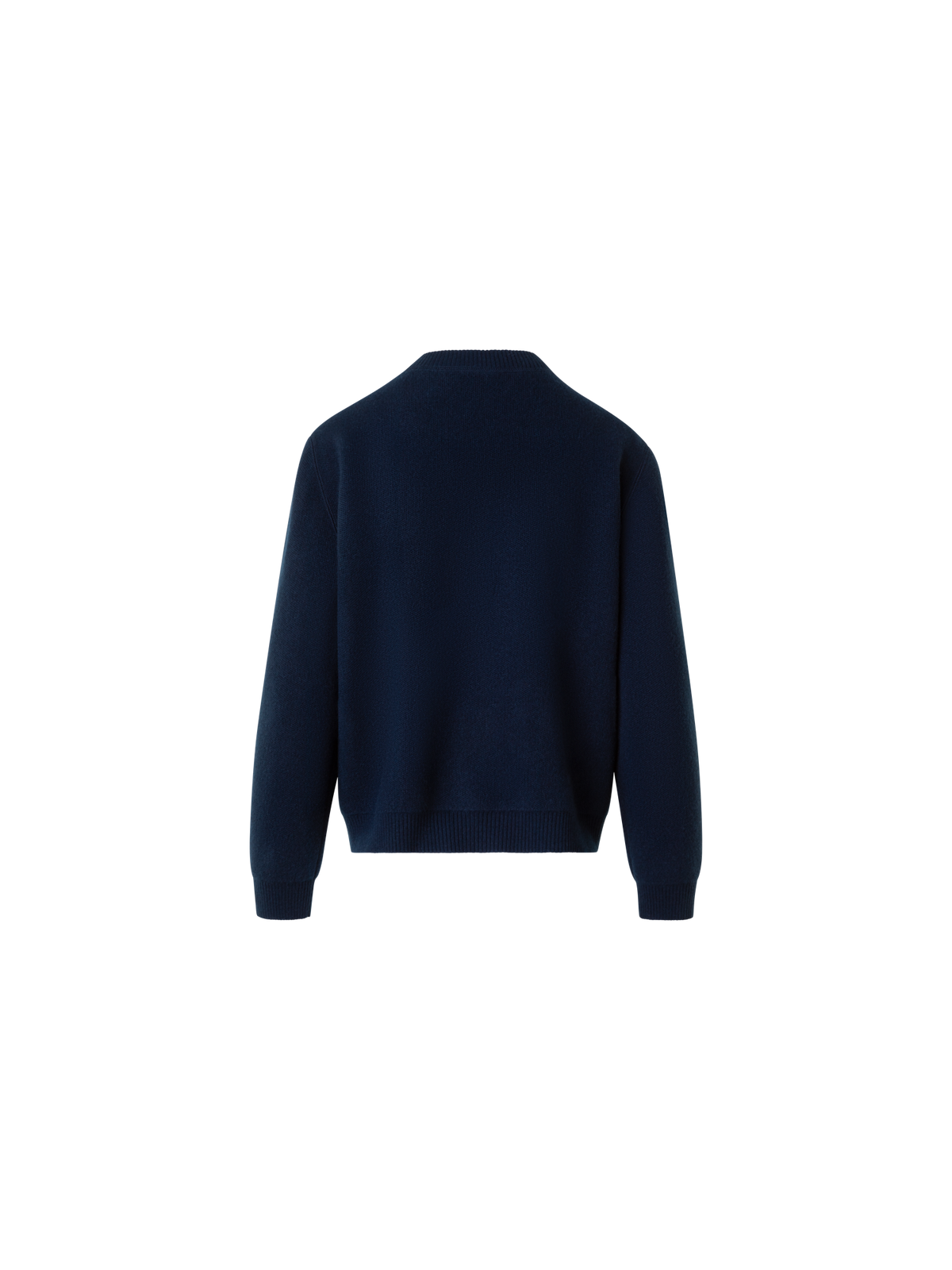 Designer Relaxed Cardigan aus reinem Kaschmir Piqué - Dunkelblau - Blau