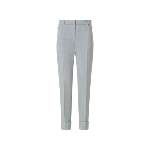 Tapered Hose aus Woll-Doubleface