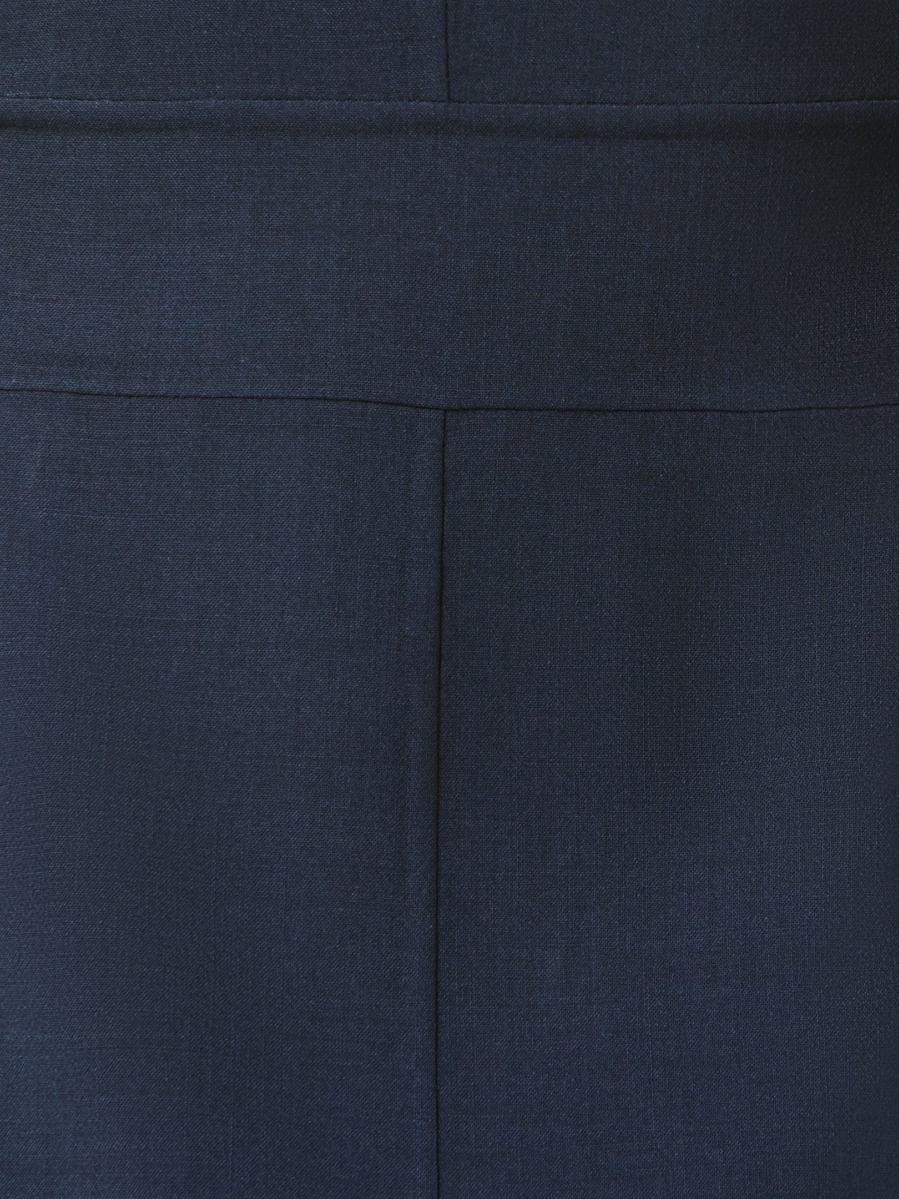 Designer Blazer aus Woll-Doubleface mit Leder-Kragen - Dunkelblau - Blau