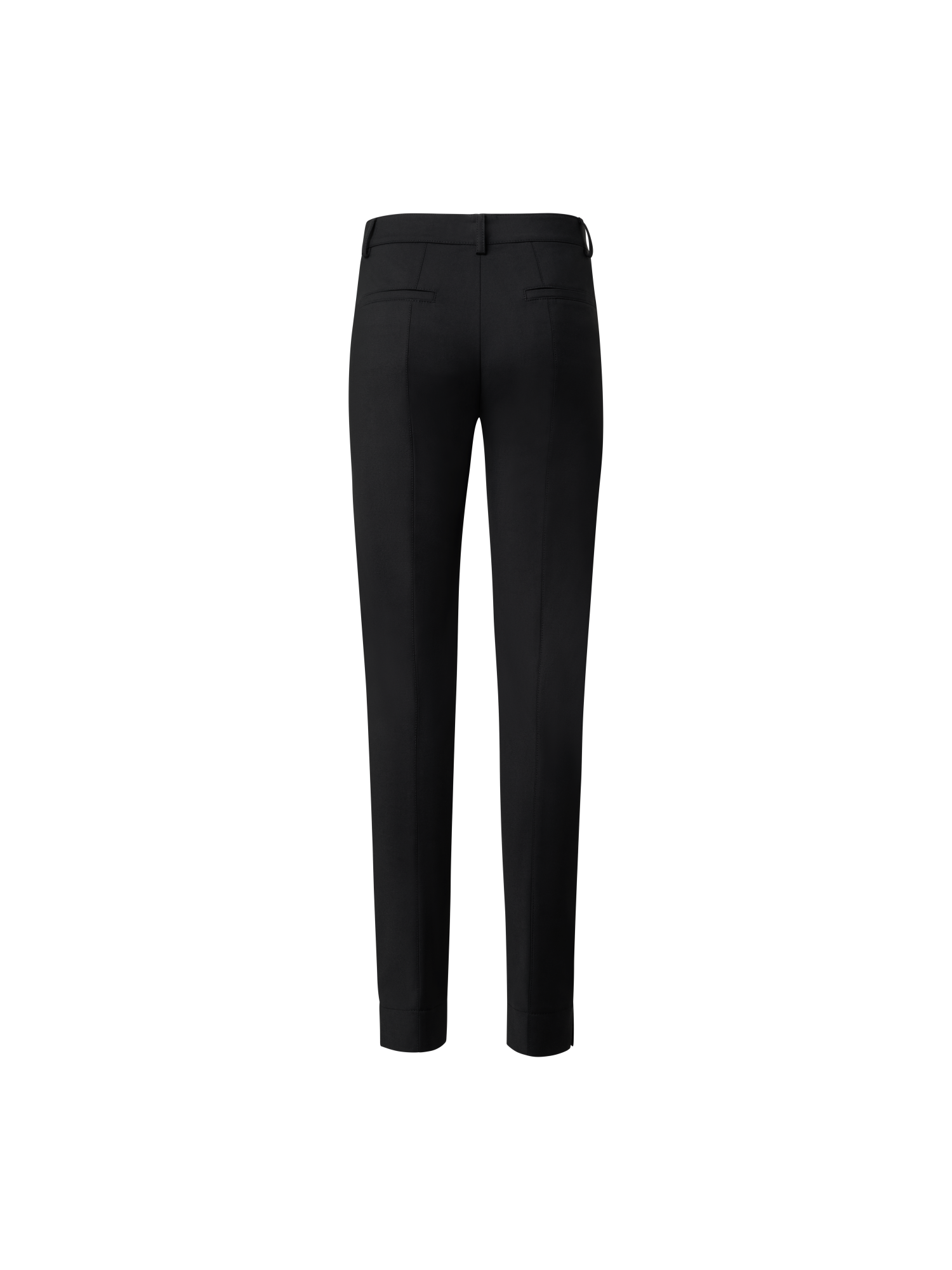 Designer Lange Hose aus Baumwolle mit Stretch - Schwarz