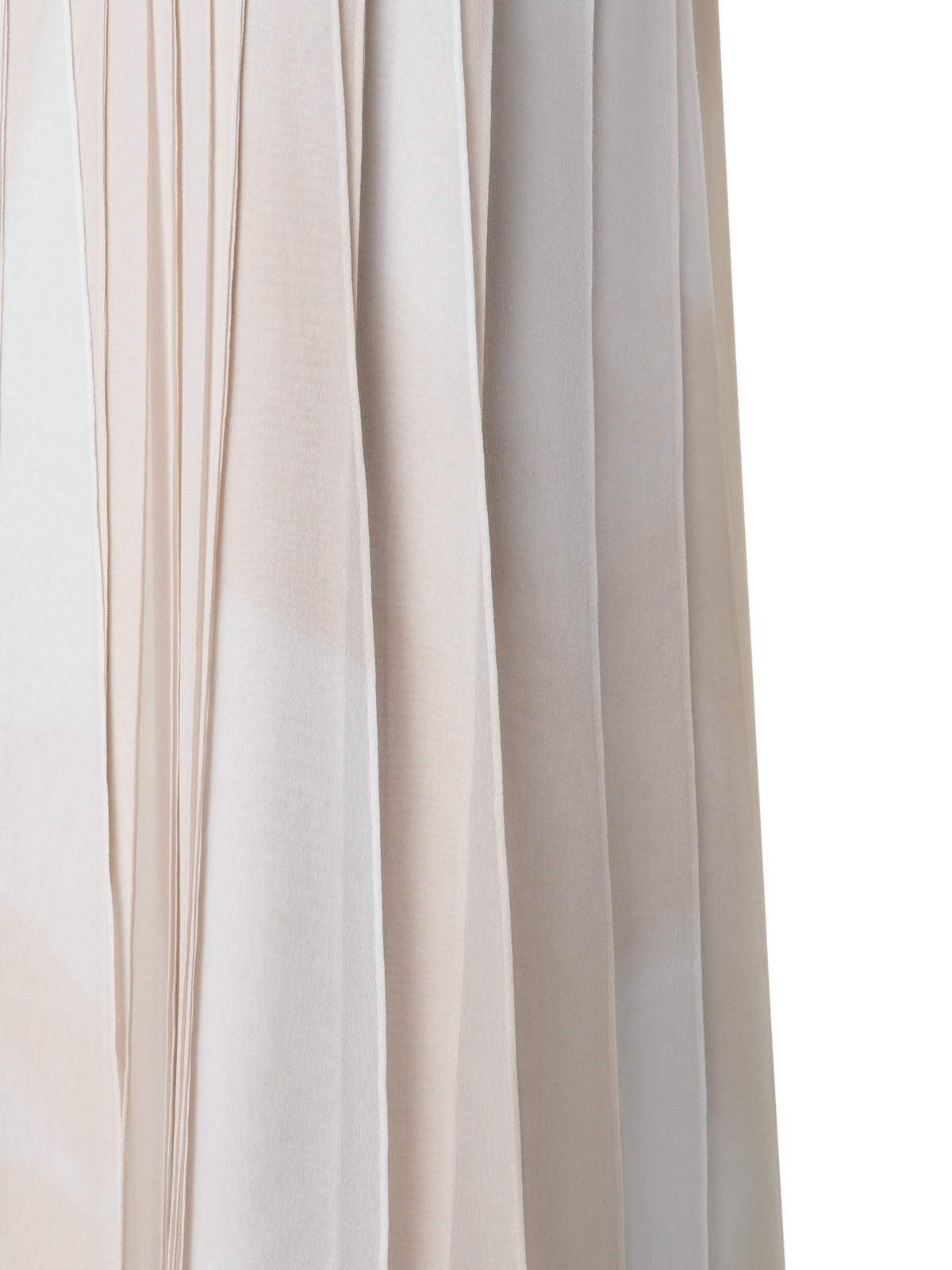 Designer Seidenband-Minikleid mit Chiaroscuro Druck - Beige