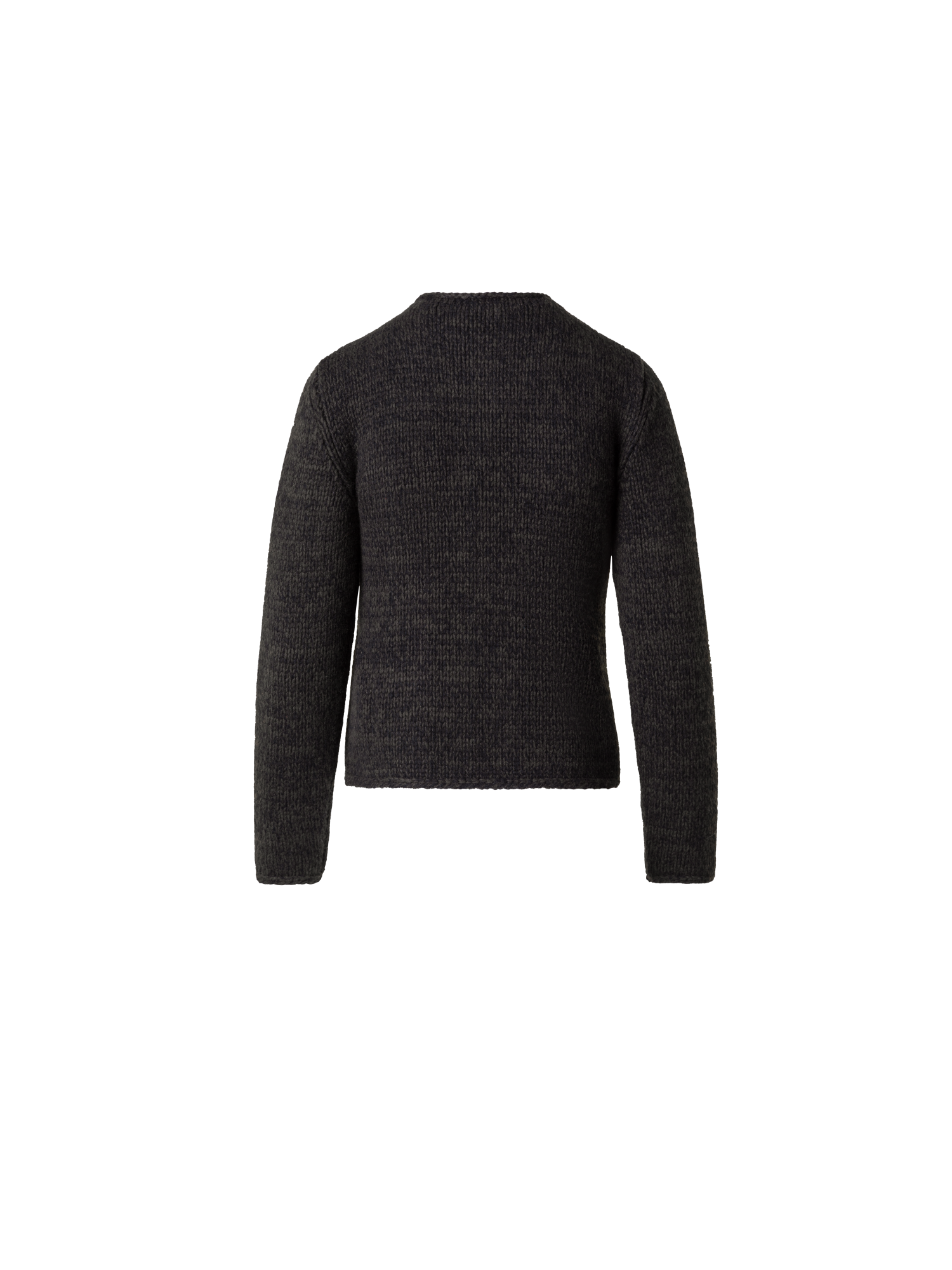 Designer Mouliné Grobstrickpullover aus Kaschmirwolle - Grün - Bunt