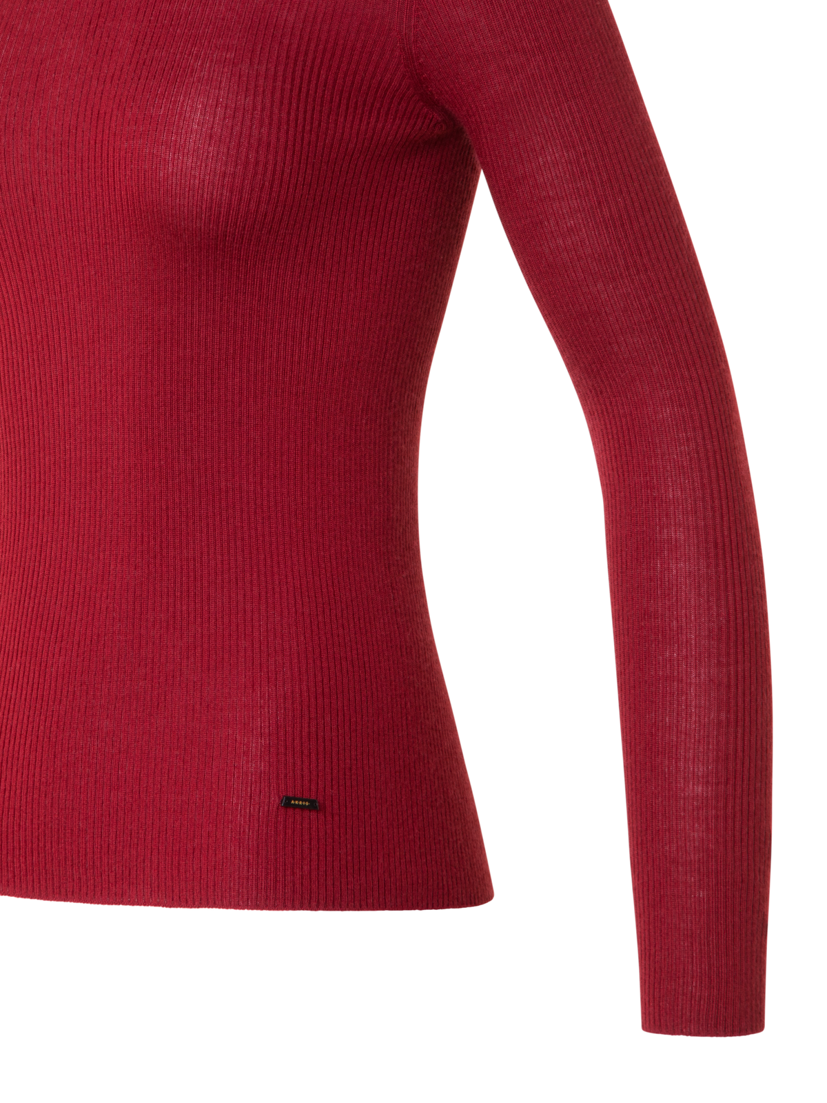 Designer Feinstrickpullover aus Kaschmir-Seide - Rot