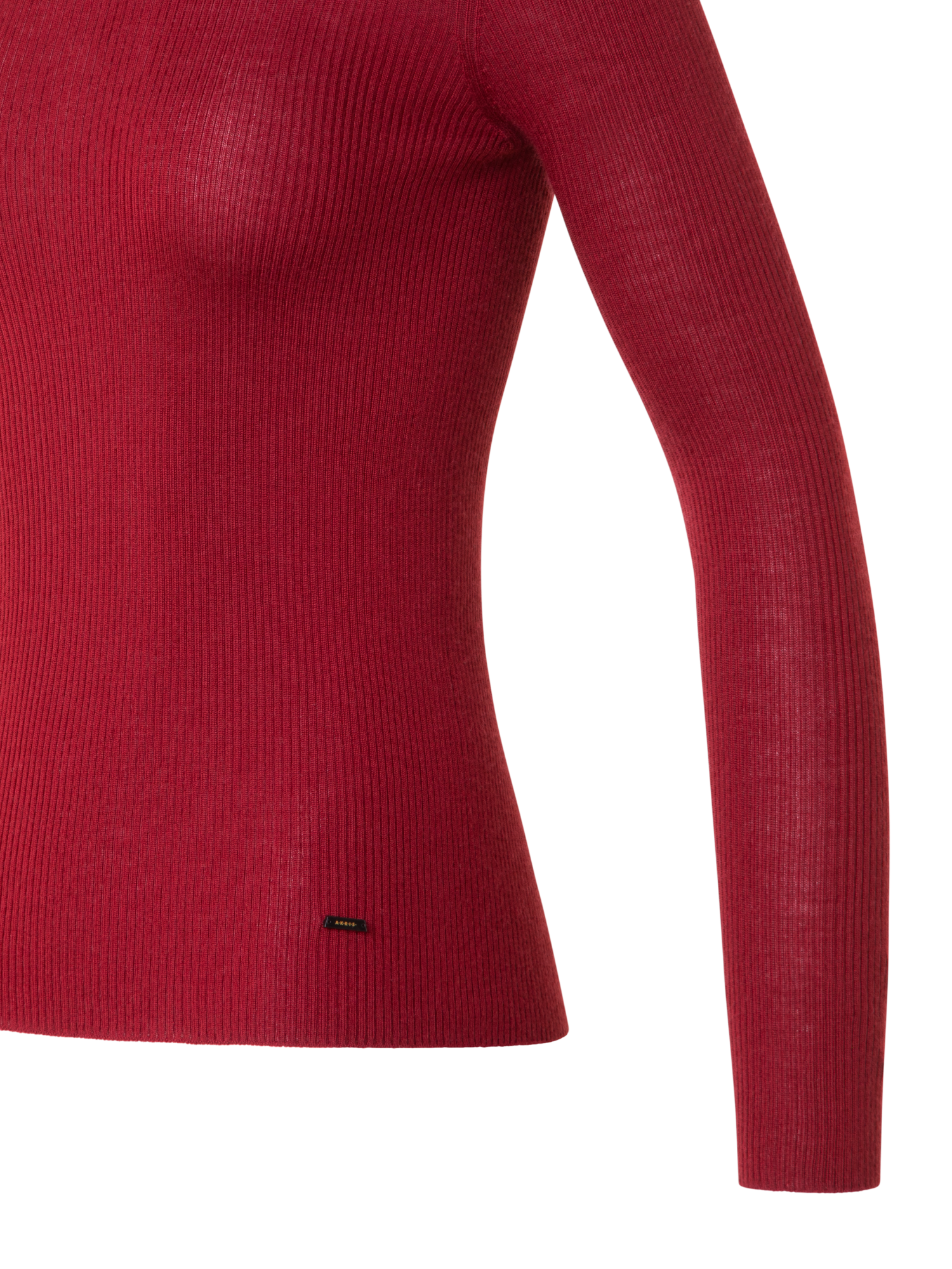 Designer Feinstrickpullover aus Kaschmir-Seide - Rot