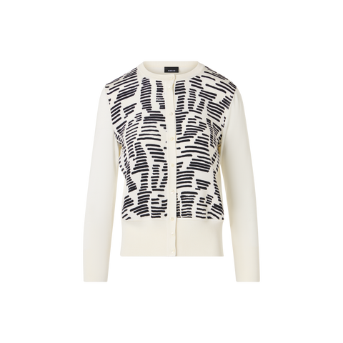 Strickjacke mit Dance Movement Print auf der Vorderseite