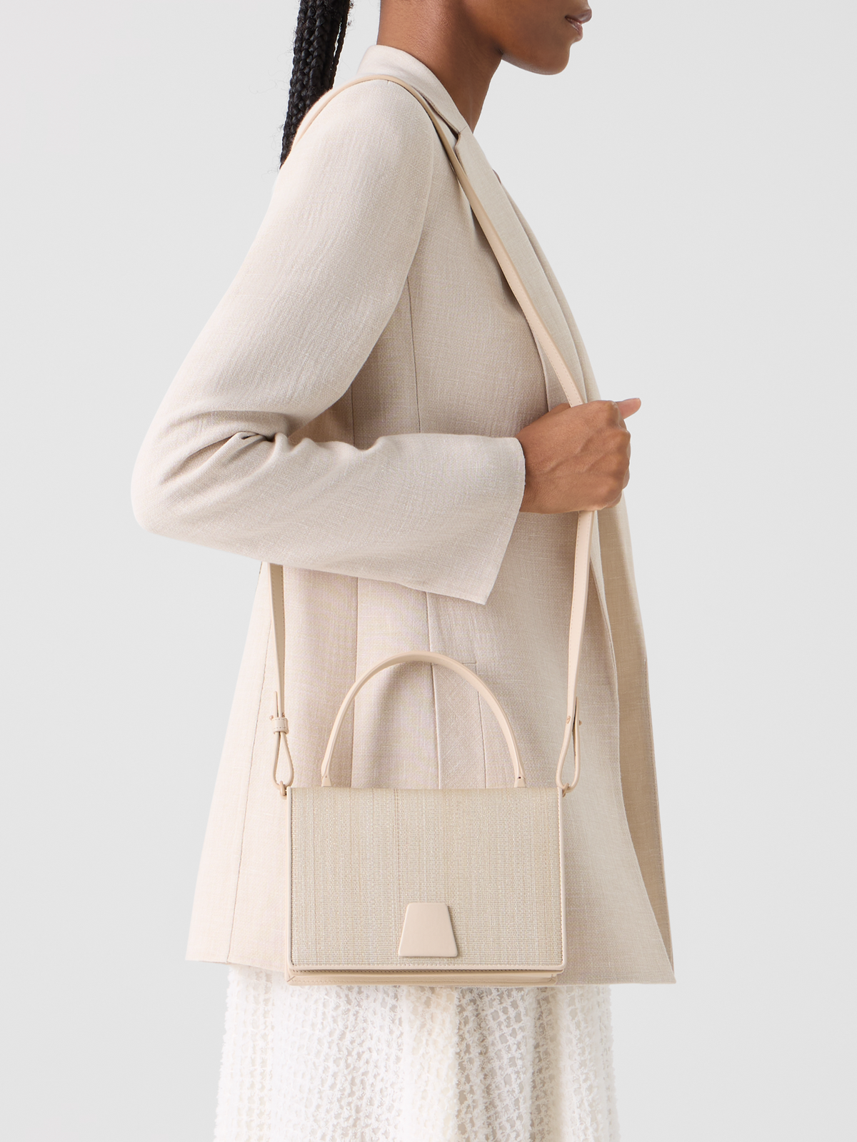 Designer Alice Small Top Handle Tasche - Beige #editorial