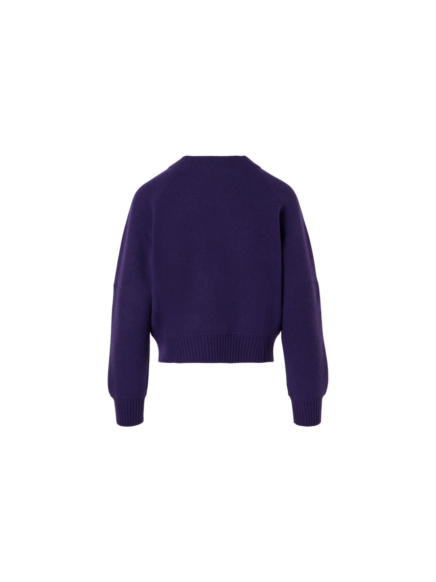Designer Strickjacke aus Kaschmir-Piqué - Violett