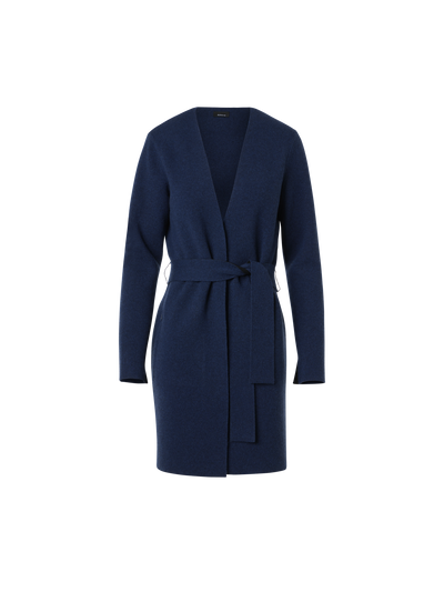 Designer Wende-Cardigan aus Double-Face-Kaschmir - Schwarz - Dunkelblau