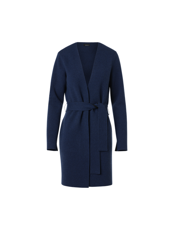 Designer Wende-Cardigan aus Double-Face-Kaschmir - Schwarz - Dunkelblau