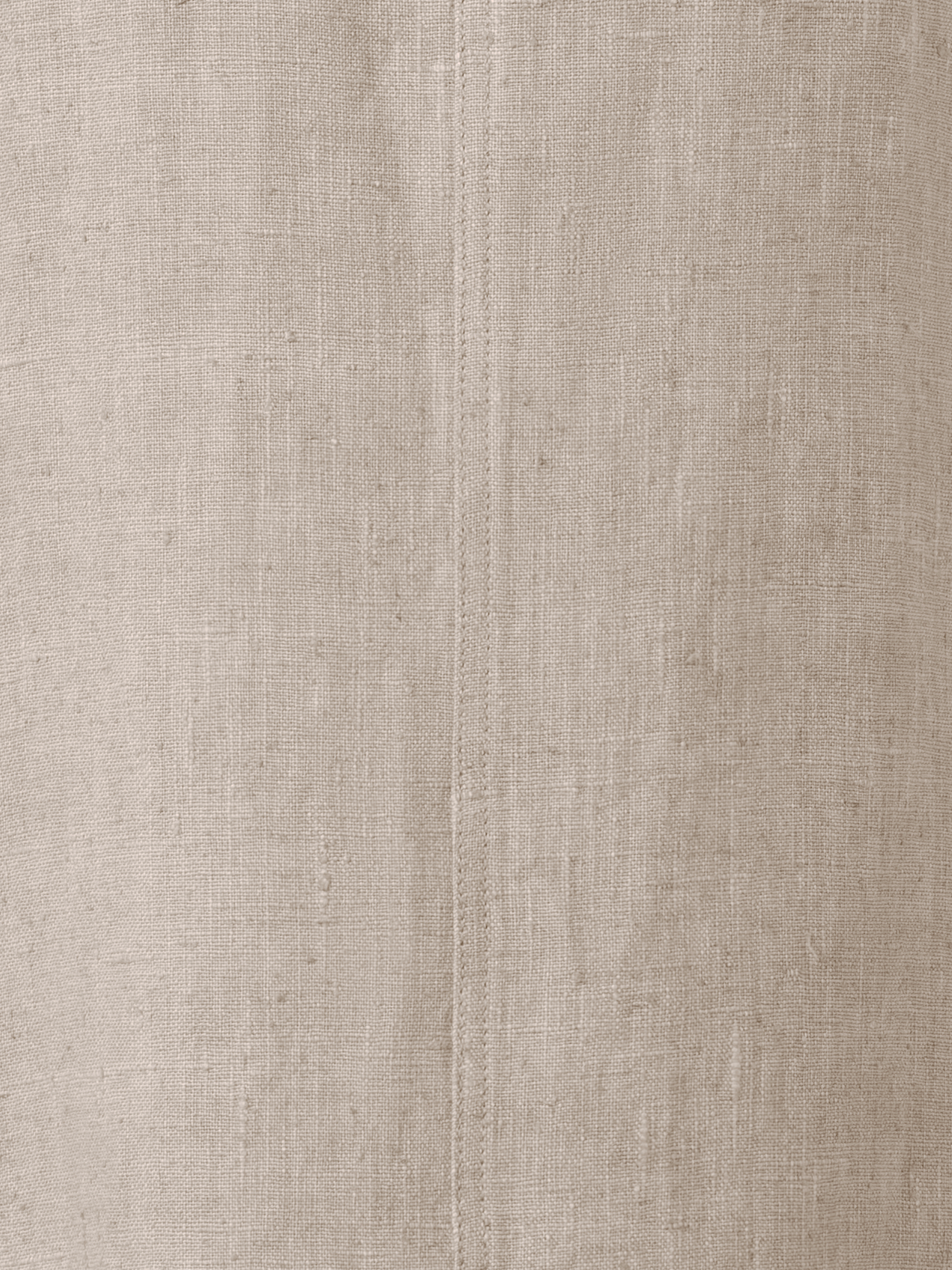 Designer Langer Bleistiftrock aus Leinen - Beige