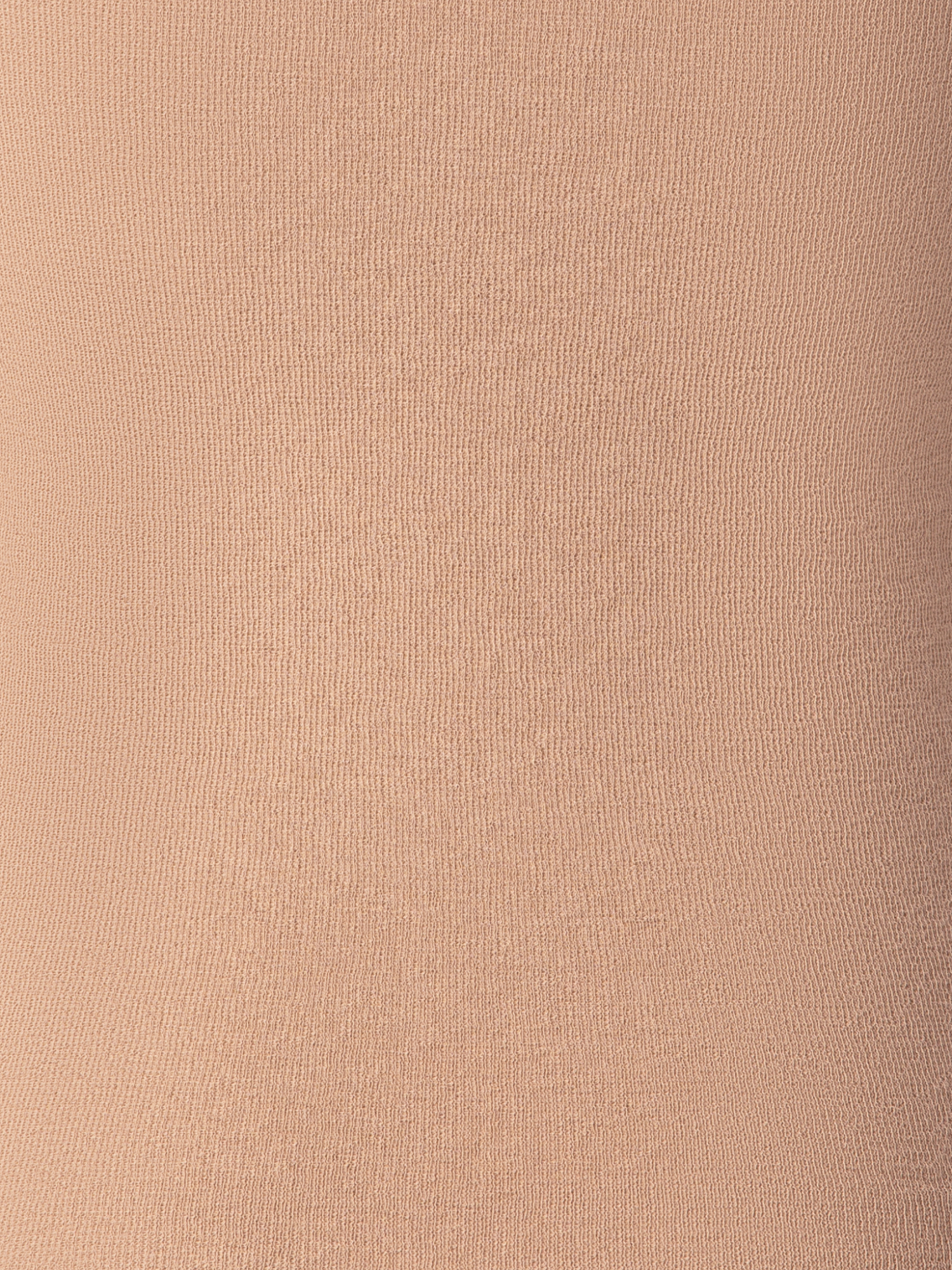 Designer Stricktop aus halbtransparenter Baumwolle - Beige