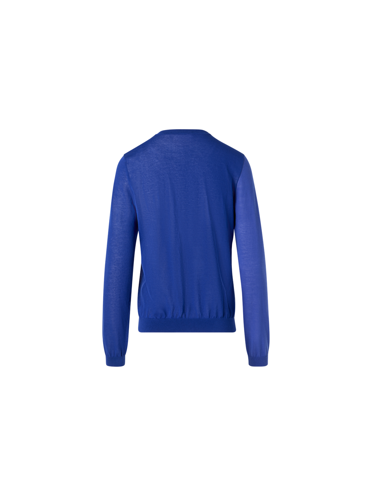 Designer Pullover aus Seidenbaumwolle mit High-Plains-Intarsie - Blau