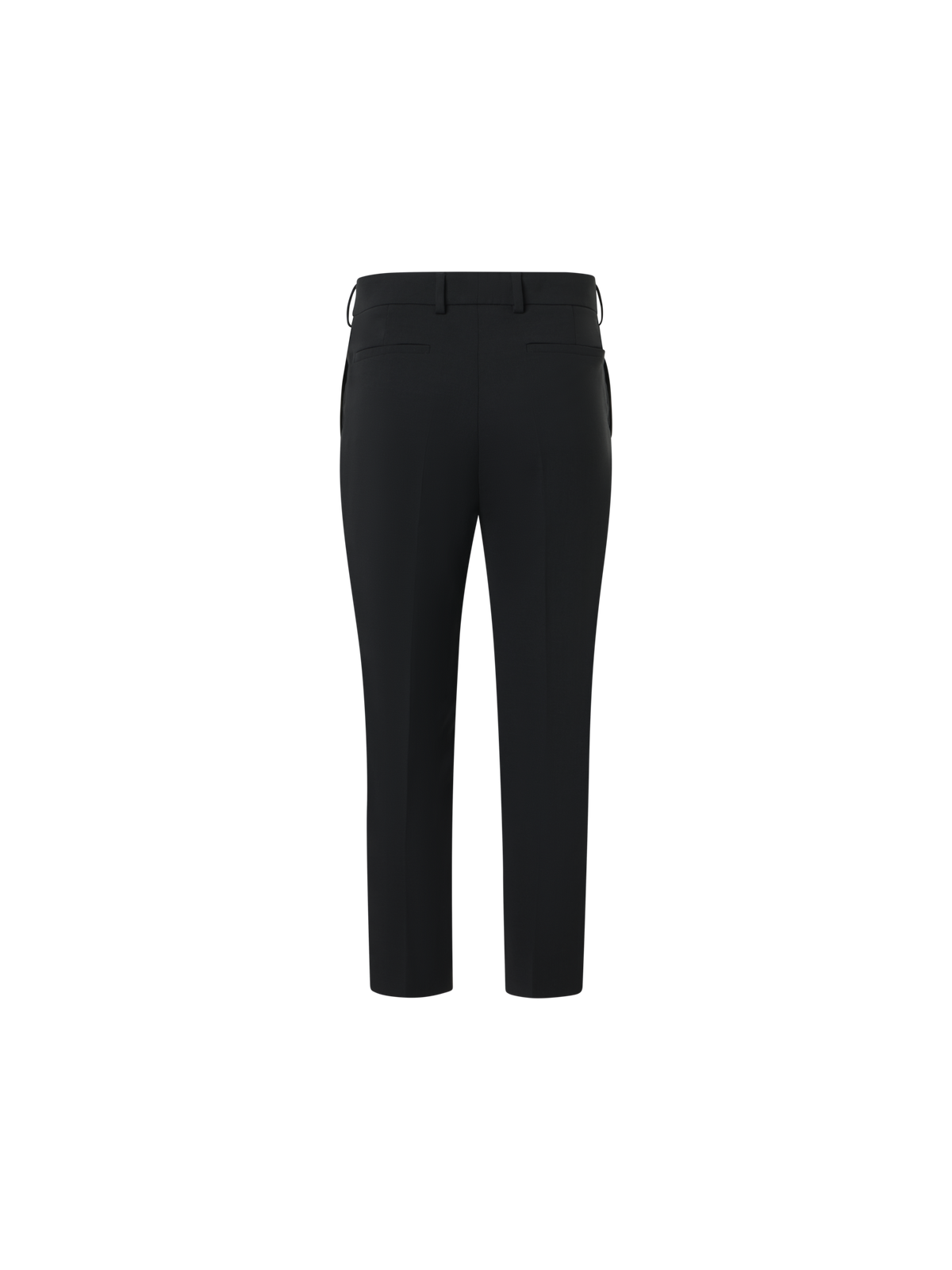 Designer Flavi schmale Caprihose aus Woll-Doubleface - Schwarz