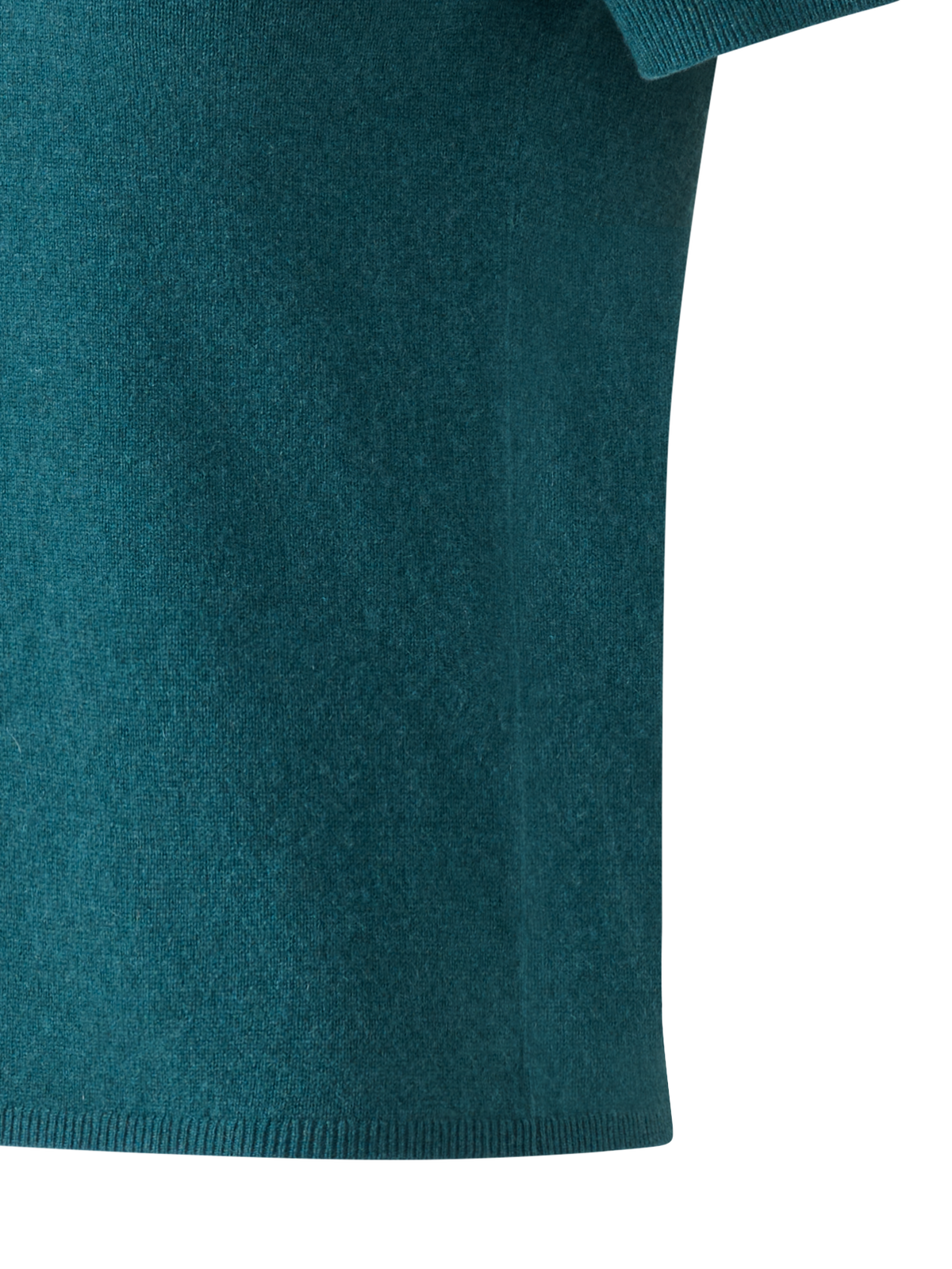 Designer Kurzarmpullover aus reinem Kaschmir - Grün