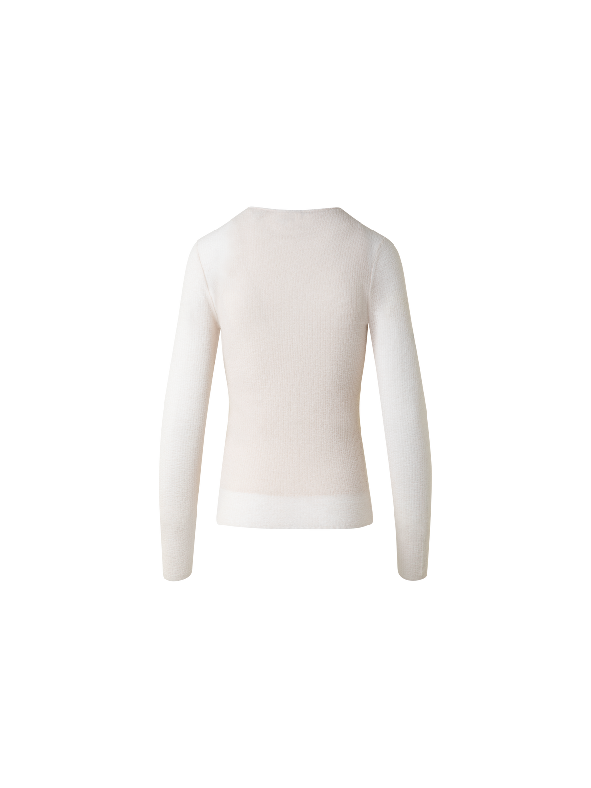 Designer Pullover aus halbtransparenter Baumwolle - Beige
