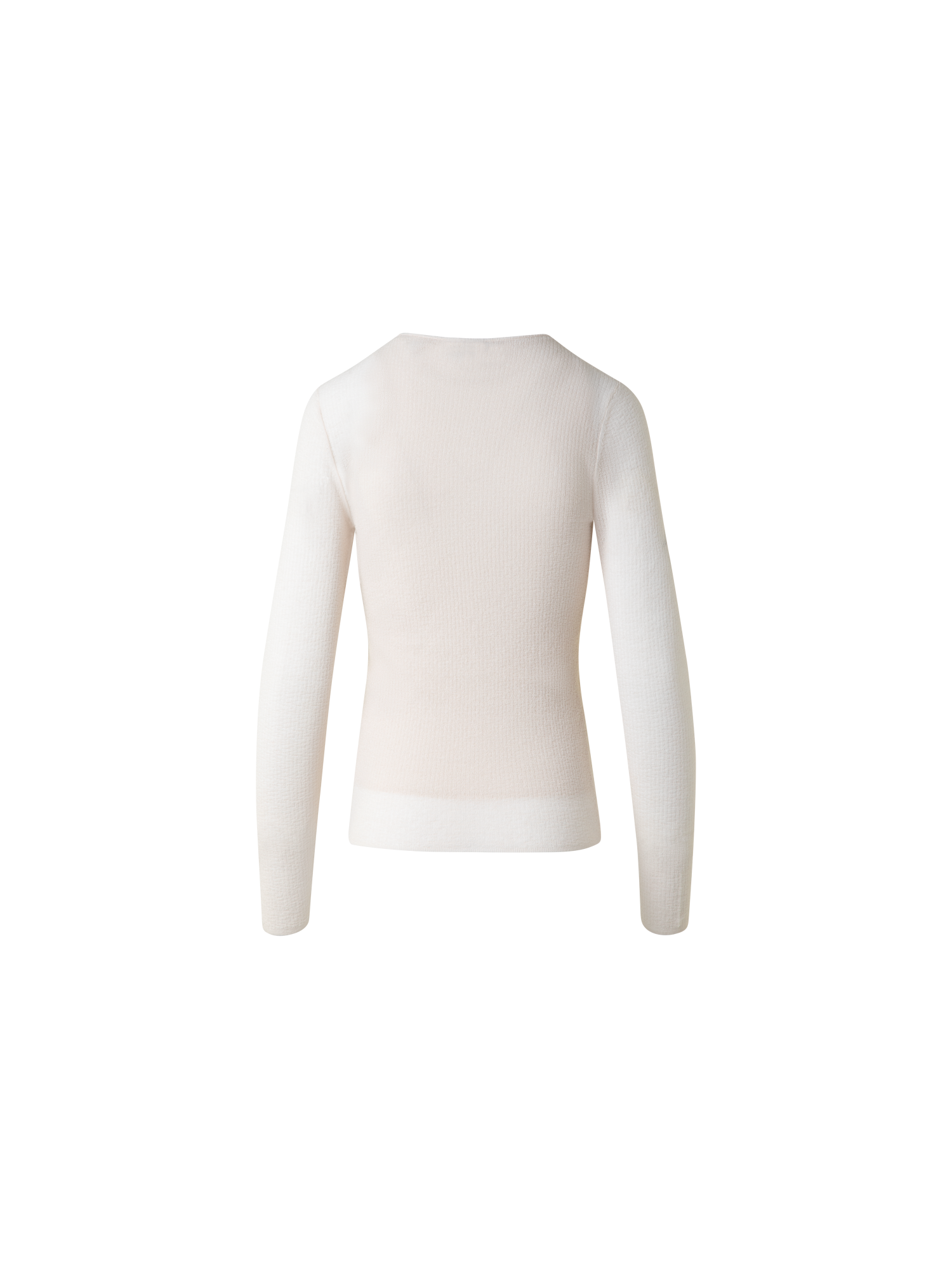 Designer Pullover aus halbtransparenter Baumwolle - Beige