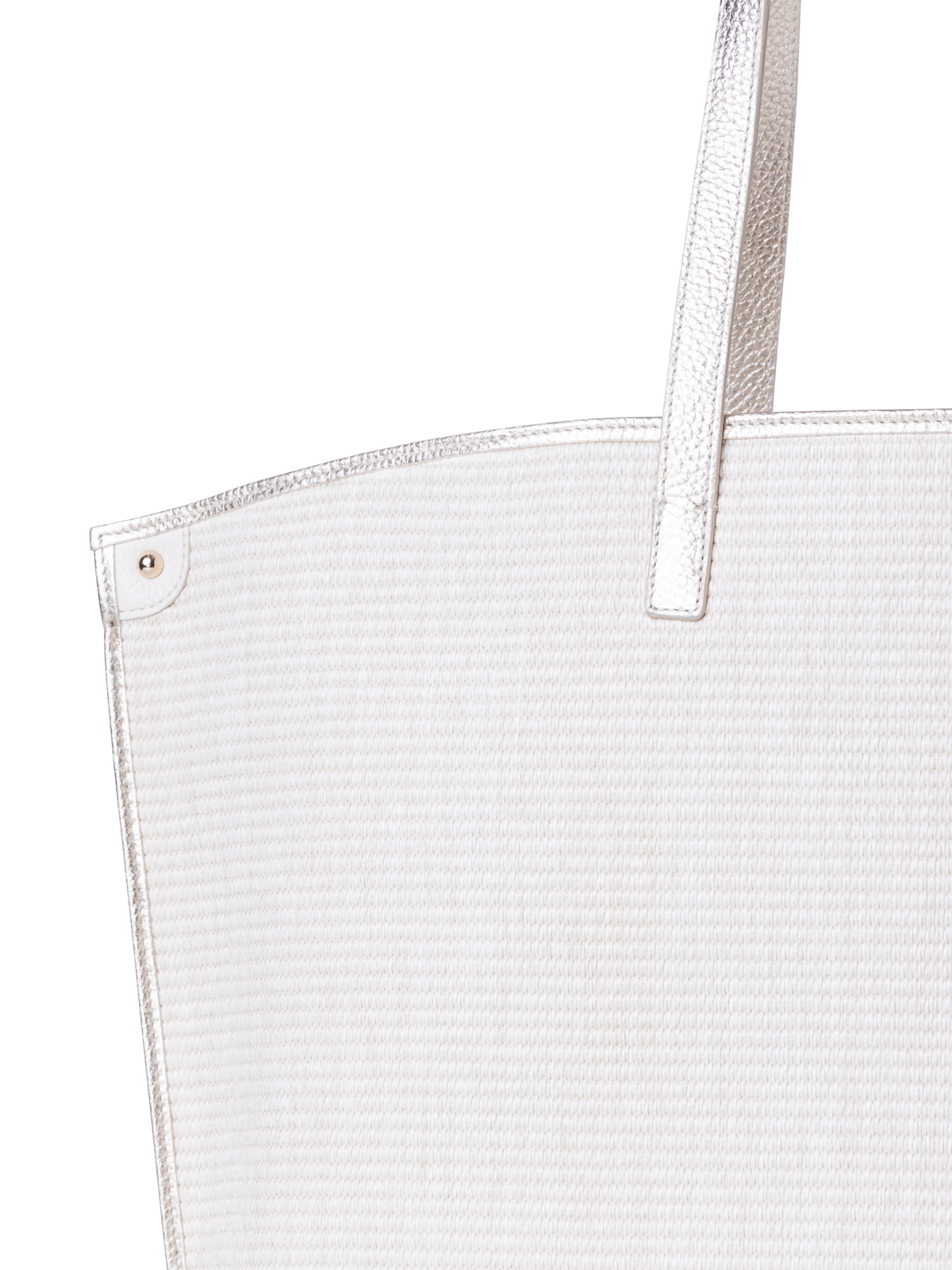 Designer Ai Medium Shoulder Tote - Silber - Ecru - Beige - Weiss